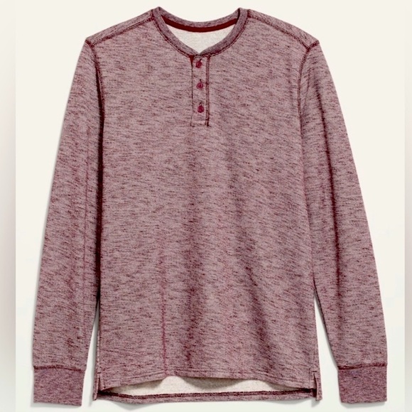 NWOT! Men's Cozy Soft-Brushed Long-Sleeve Henley Sweatshirt - Picture 1 of 1